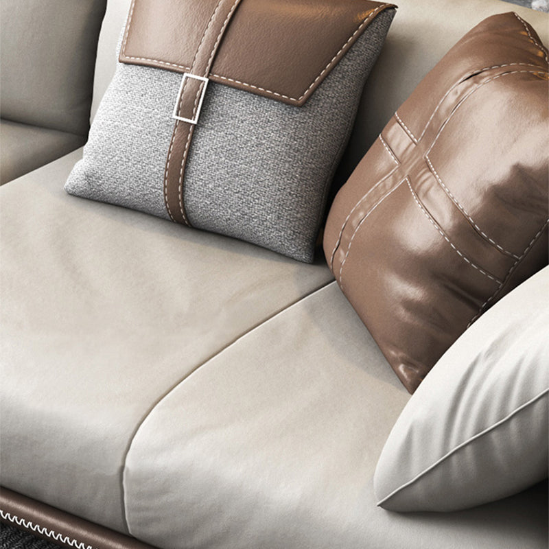 2125598427.56" H Pillow Top Arm Modern Sofa with Cushions Light-grey Standard Sofa Clearhalo 'furn' 'furn_sofas' 'Furniture' 'furniture_sofas' 'Living Room Furniture' 'Sofa' 'sofas' 5027764