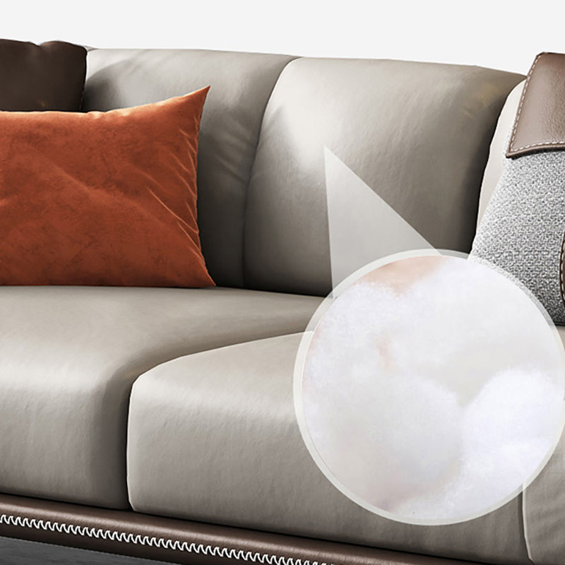 2125598427.56" H Pillow Top Arm Modern Sofa with Cushions Light-grey Standard Sofa Clearhalo 'furn' 'furn_sofas' 'Furniture' 'furniture_sofas' 'Living Room Furniture' 'Sofa' 'sofas' 5027765