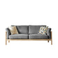 Modern Cotton Sofa Loose Back Sofa 32.6"W with Pillow Top Arm Grey Clearhalo 'furn' 'furn_sofas' 'Furniture' 'furniture_sofas' 'Living Room Furniture' 'Sofa' 'sofas' 5027775