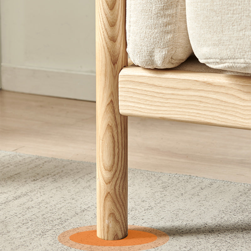 Modern Cotton Sofa Loose Back Sofa 32.6"W with Pillow Top Arm Clearhalo 'furn' 'furn_sofas' 'Furniture' 'furniture_sofas' 'Living Room Furniture' 'Sofa' 'sofas' 5027784