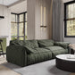 Forest Green Modern Sofa 39"W with Tight Back Wide Square Arm Clearhalo 'furn' 'furn_sofas' 'Furniture' 'furniture_sofas' 'Living Room Furniture' 'Sofa' 'sofas' 5027790