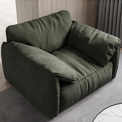 Forest Green Modern Sofa 39"W with Tight Back Wide Square Arm 47"L x 39.5"W x 31.5"H Clearhalo 'furn' 'furn_sofas' 'Furniture' 'furniture_sofas' 'Living Room Furniture' 'Sofa' 'sofas' 5027792