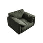 Forest Green Modern Sofa 39"W with Tight Back Wide Square Arm Clearhalo 'furn' 'furn_sofas' 'Furniture' 'furniture_sofas' 'Living Room Furniture' 'Sofa' 'sofas' 5027794