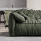 Forest Green Modern Sofa 39"W with Tight Back Wide Square Arm Clearhalo 'furn' 'furn_sofas' 'Furniture' 'furniture_sofas' 'Living Room Furniture' 'Sofa' 'sofas' 5027797