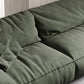 Forest Green Modern Sofa 39"W with Tight Back Wide Square Arm Clearhalo 'furn' 'furn_sofas' 'Furniture' 'furniture_sofas' 'Living Room Furniture' 'Sofa' 'sofas' 5027798