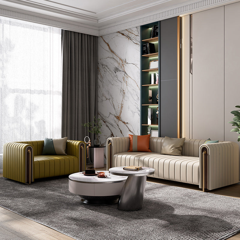 28" High Mid Century Modern Tuxedo Arm Sofa for Living Room, Apartment Clearhalo 'furn' 'furn_sofas' 'Furniture' 'furniture_sofas' 'Living Room Furniture' 'Sofa' 'sofas' 5027848