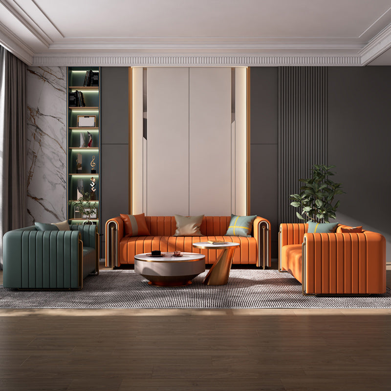 28" High Mid Century Modern Tuxedo Arm Sofa for Living Room, Apartment Clearhalo 'furn' 'furn_sofas' 'Furniture' 'furniture_sofas' 'Living Room Furniture' 'Sofa' 'sofas' 5027849