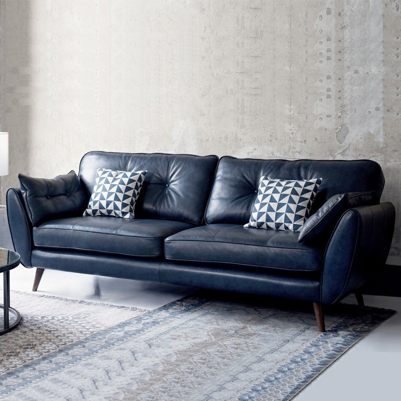 Modern Tufted Split-Back Sofa 35.43"High Pillow Top Arm Sofa Clearhalo 'furn' 'furn_sofas' 'Furniture' 'furniture_sofas' 'Living Room Furniture' 'Sofa' 'sofas' 5027863