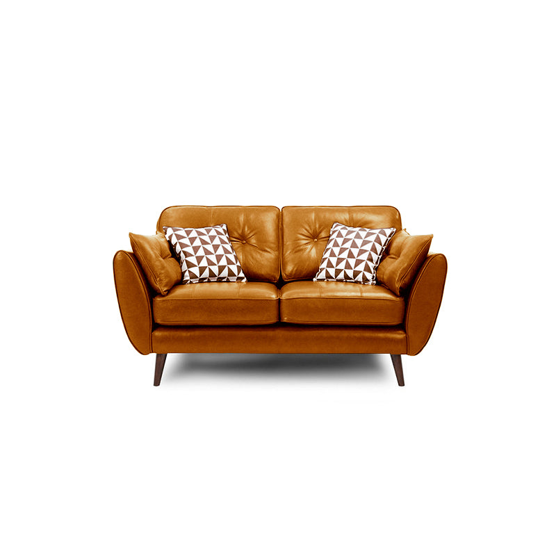 Modern Tufted Split-Back Sofa 35.43"High Pillow Top Arm Sofa 59"L x 33.5"W x 35.5"H Camel Clearhalo 'furn' 'furn_sofas' 'Furniture' 'furniture_sofas' 'Living Room Furniture' 'Sofa' 'sofas' 5027866