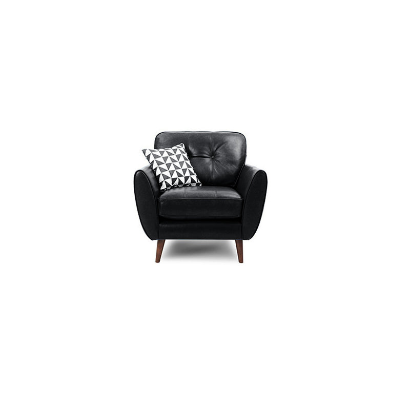 Modern Tufted Split-Back Sofa 35.43"High Pillow Top Arm Sofa 37"L x 33"W x 35.5"H Black Clearhalo 'furn' 'furn_sofas' 'Furniture' 'furniture_sofas' 'Living Room Furniture' 'Sofa' 'sofas' 5027872