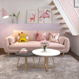 31.5"H Polyester Blend Tuxedo Arm Loose Back Sofa For Living Room Clearhalo 'furn' 'furn_sofas' 'Furniture' 'furniture_sofas' 'Living Room Furniture' 'Sofa' 'sofas' 5027912