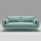 31.5"H Polyester Blend Tuxedo Arm Loose Back Sofa For Living Room Lake Green Clearhalo 'furn' 'furn_sofas' 'Furniture' 'furniture_sofas' 'Living Room Furniture' 'Sofa' 'sofas' 5027919