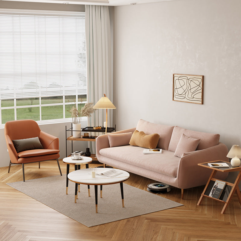 31.5"H Polyester Blend Tuxedo Arm Loose Back Sofa For Living Room Clearhalo 'furn' 'furn_sofas' 'Furniture' 'furniture_sofas' 'Living Room Furniture' 'Sofa' 'sofas' 5027927