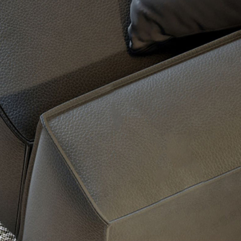 Transitional Modern Stain Resistant Tight Back Sofa 29.53"High Square Arm Sofa, Beige Clearhalo 'furn' 'furn_sofas' 'Furniture' 'furniture_sofas' 'Living Room Furniture' 'Sofa' 'sofas' 5027937