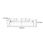 Transitional Modern Stain Resistant Tight Back Sofa 29.53"High Square Arm Sofa, Beige Clearhalo 'furn' 'furn_sofas' 'Furniture' 'furniture_sofas' 'Living Room Furniture' 'Sofa' 'sofas' 5027945
