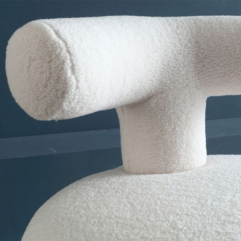 Armless Wool Chair Parsons Chair Fixed Back Chair for Living Room Clearhalo 'Accent Chairs' 'accent_chairs' 'Chairs & Seating' 'furn' 'furn_accent_chairs' 'Furniture' 'furniture_accent_chairs' 'Living Room Furniture' 5028009