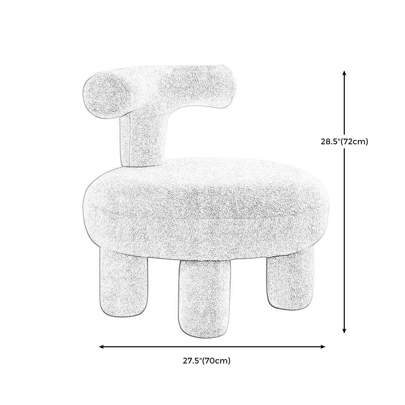 Armless Wool Chair Parsons Chair Fixed Back Chair for Living Room Clearhalo 'Accent Chairs' 'accent_chairs' 'Chairs & Seating' 'furn' 'furn_accent_chairs' 'Furniture' 'furniture_accent_chairs' 'Living Room Furniture' 5028014