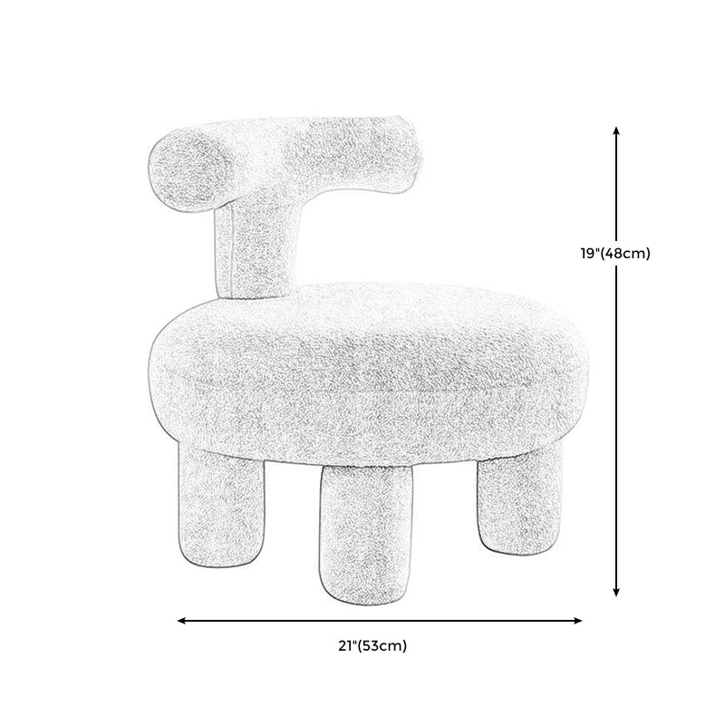 Armless Wool Chair Parsons Chair Fixed Back Chair for Living Room Clearhalo 'Accent Chairs' 'accent_chairs' 'Chairs & Seating' 'furn' 'furn_accent_chairs' 'Furniture' 'furniture_accent_chairs' 'Living Room Furniture' 5028015