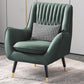 Modern Faux Leather 31.5"Wide Armchair with Basic Four Legs for Bedroom Blackish Green Clearhalo 'Accent Chairs' 'accent_chairs' 'Chairs & Seating' 'furn' 'furn_accent_chairs' 'Furniture' 'furniture_accent_chairs' 'Living Room Furniture' 5028074