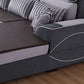 125.98" W √ó 70.87" D √ó 35.43" H High Back Square Arm Sectional with Slipcovered Clearhalo 'furn' 'furn_sectionals' 'Furniture' 'furniture_sectionals' 'Living Room Furniture' 'Sectionals' 5028124