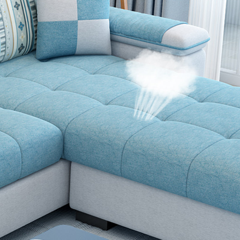 Pillow Top Arm Pillowed Back Cushions Storage Furniture Sectionals Clearhalo 'furn' 'furn_sectionals' 'Furniture' 'furniture_sectionals' 'Living Room Furniture' 'Sectionals' 5028137