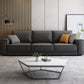 Square Arm Dark Gray Cushion Back Removable Cushions Storage Sofa Clearhalo 'furn' 'furn_sectionals' 'Furniture' 'furniture_sectionals' 'Living Room Furniture' 'Sectionals' 5028149