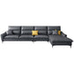 Faux Leather High Back Pillow Top Arm Sectional with Waterproof and Stain-Resistant Clearhalo 'furn' 'furn_sectionals' 'Furniture' 'furniture_sectionals' 'Living Room Furniture' 'Sectionals' 5028172