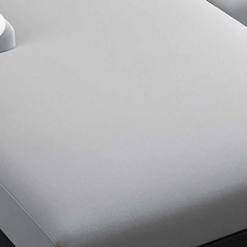 Linen and Faux Leather Modular L-Shape Modern Furniture Sectionals Clearhalo 'furn' 'furn_sectionals' 'Furniture' 'furniture_sectionals' 'Living Room Furniture' 'Sectionals' 5028186