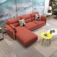 Farmhouse L-Shape Modular Reversible Furniture Sectionals for 3 People Red Clearhalo 'furn' 'furn_sectionals' 'Furniture' 'furniture_sectionals' 'Living Room Furniture' 'Sectionals' 5028205