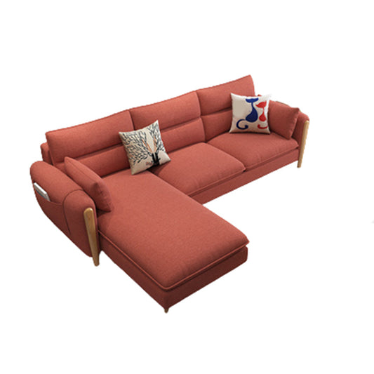 Farmhouse L-Shape Modular Reversible Furniture Sectionals for 3 People Clearhalo 'furn' 'furn_sectionals' 'Furniture' 'furniture_sectionals' 'Living Room Furniture' 'Sectionals' 5028208