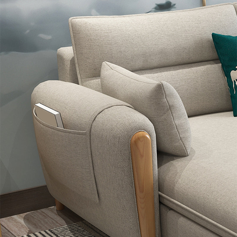 Farmhouse L-Shape Modular Reversible Furniture Sectionals for 3 People Clearhalo 'furn' 'furn_sectionals' 'Furniture' 'furniture_sectionals' 'Living Room Furniture' 'Sectionals' 5028210