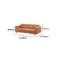 Square Arm Tufted Faux Leather Furniture Sectionals in Brown Clearhalo 'furn' 'furn_sectionals' 'Furniture' 'furniture_sectionals' 'Living Room Furniture' 'Sectionals' 5028226