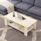 Modern Manufactured Wood Coffee Table with Storage Rectangular Cocktail Table Beige Storage Included Clearhalo 'Coffee & Accent Tables' 'Coffee Tables' 'coffee_tables' 'furn' 'furn_coffee_tables' 'Furniture' 'furniture_coffee_tables' 'Living Room Furniture' 5028262