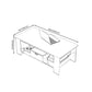 Modern Manufactured Wood Coffee Table with Storage Rectangular Cocktail Table Clearhalo 'Coffee & Accent Tables' 'Coffee Tables' 'coffee_tables' 'furn' 'furn_coffee_tables' 'Furniture' 'furniture_coffee_tables' 'Living Room Furniture' 5028265