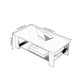 Modern Manufactured Wood Coffee Table with Storage Rectangular Cocktail Table Clearhalo 'Coffee & Accent Tables' 'Coffee Tables' 'coffee_tables' 'furn' 'furn_coffee_tables' 'Furniture' 'furniture_coffee_tables' 'Living Room Furniture' 5028268