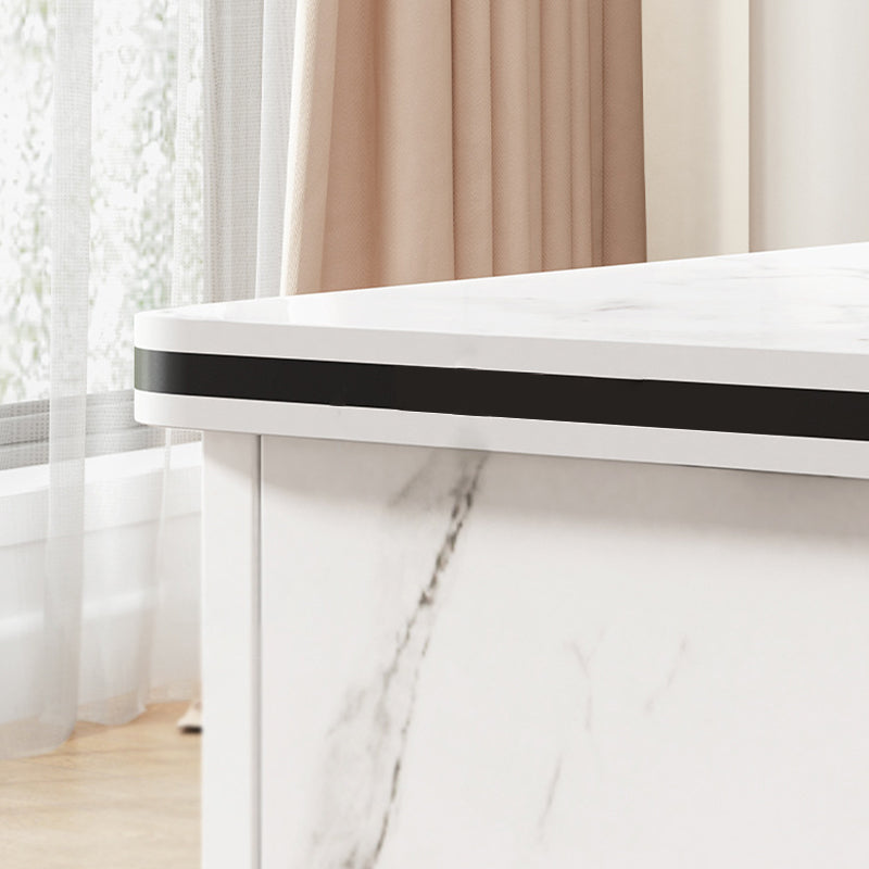 Modern 4 Legs Wood Coffee Table Rectangle Cocktail Table with Storage Clearhalo 'Coffee & Accent Tables' 'Coffee Tables' 'coffee_tables' 'furn' 'furn_coffee_tables' 'Furniture' 'furniture_coffee_tables' 'Living Room Furniture' 5028306