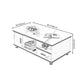 Modern 4 Legs Wood Coffee Table Rectangle Cocktail Table with Storage Clearhalo 'Coffee & Accent Tables' 'Coffee Tables' 'coffee_tables' 'furn' 'furn_coffee_tables' 'Furniture' 'furniture_coffee_tables' 'Living Room Furniture' 5028309