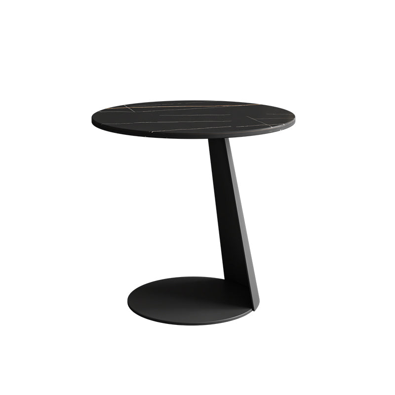 Modern Fixed Top Coffee Table Round Steel Abstract Cocktail Table 19.7"L x 19.7"W x 19.7"H Clearhalo 'Coffee & Accent Tables' 'Coffee Tables' 'coffee_tables' 'furn' 'furn_coffee_tables' 'Furniture' 'furniture_coffee_tables' 'Living Room Furniture' 5028316