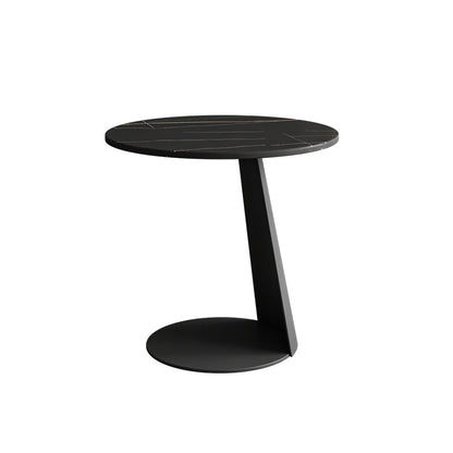 Modern Fixed Top Coffee Table Round Steel Abstract Cocktail Table 19.7"L x 19.7"W x 19.7"H Clearhalo 'Coffee & Accent Tables' 'Coffee Tables' 'coffee_tables' 'furn' 'furn_coffee_tables' 'Furniture' 'furniture_coffee_tables' 'Living Room Furniture' 5028316