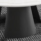 Modern Fixed Top Coffee Table Round Steel Abstract Cocktail Table Clearhalo 'Coffee & Accent Tables' 'Coffee Tables' 'coffee_tables' 'furn' 'furn_coffee_tables' 'Furniture' 'furniture_coffee_tables' 'Living Room Furniture' 5028320