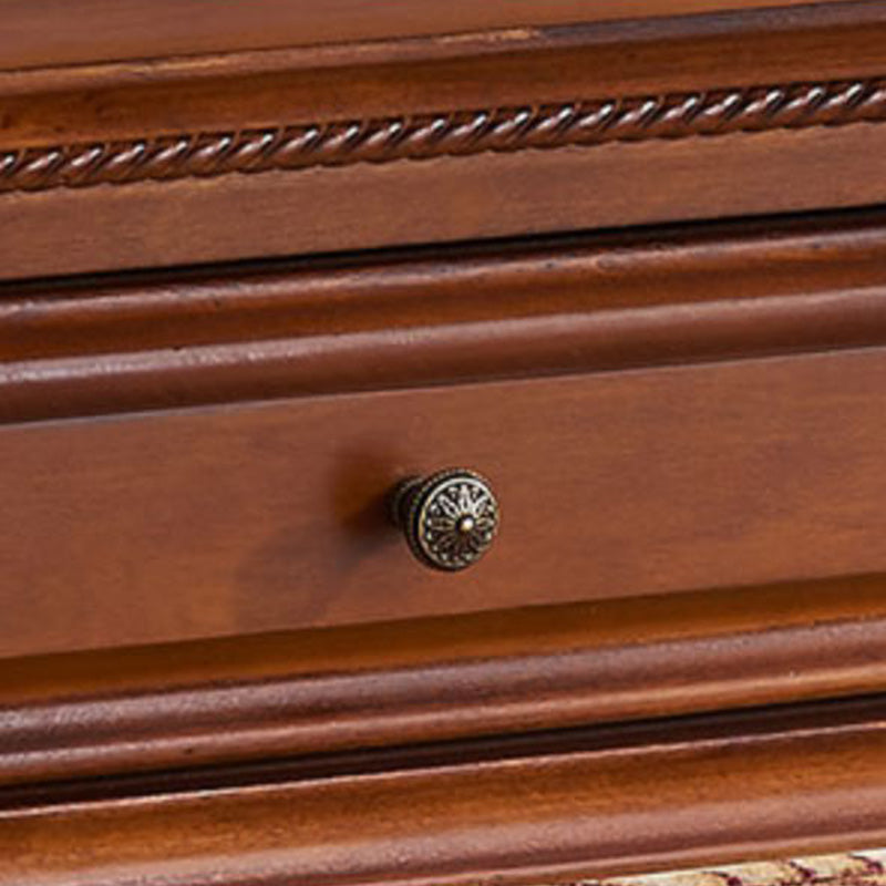 Farmhouse Wooden Square Side Table One Drawer Side Table with Four Wooden Legs Clearhalo 'Coffee & Accent Tables' 'End & Side Tables' 'end_side_table' 'end_side_tables' 'furn' 'furn_end_side_tables' 'Furniture' 'furniture_end_side_table' 'Living Room Furniture' 5028492