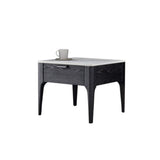 Square Solid Wood 4 Legs End Table Modern Brown/Black Side Table with Storage Clearhalo 'Coffee & Accent Tables' 'End & Side Tables' 'end_side_table' 'end_side_tables' 'furn' 'furn_end_side_tables' 'Furniture' 'furniture_end_side_table' 'Living Room Furniture' 5028582