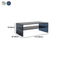 Sled Single Coffee Table Glass Modern Black/White Rectangular Cocktail Table Clearhalo 'Coffee & Accent Tables' 'Coffee Tables' 'coffee_tables' 'furn' 'furn_coffee_tables' 'Furniture' 'furniture_coffee_tables' 'Living Room Furniture' 5028618