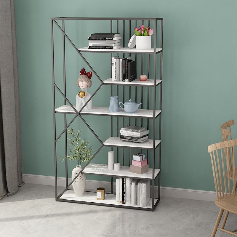 Glam Style Open Bookshelf Etagere Shelf Bookcase for Home Office Clearhalo 'Bookcases' 'furn' 'furn_bookcases' 'Furniture' 'furniture_bookcases' 'Office Furniture' 5029339