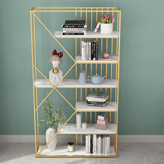 Glam Style Open Bookshelf Etagere Shelf Bookcase for Home Office Clearhalo 'Bookcases' 'furn' 'furn_bookcases' 'Furniture' 'furniture_bookcases' 'Office Furniture' 5029346