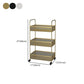 Glam Style Standard Bookcase Metal Vertical Bookshelf with Wheels Clearhalo 'Bookcases' 'furn' 'furn_bookcases' 'Furniture' 'furniture_bookcases' 'Office Furniture' 5029377