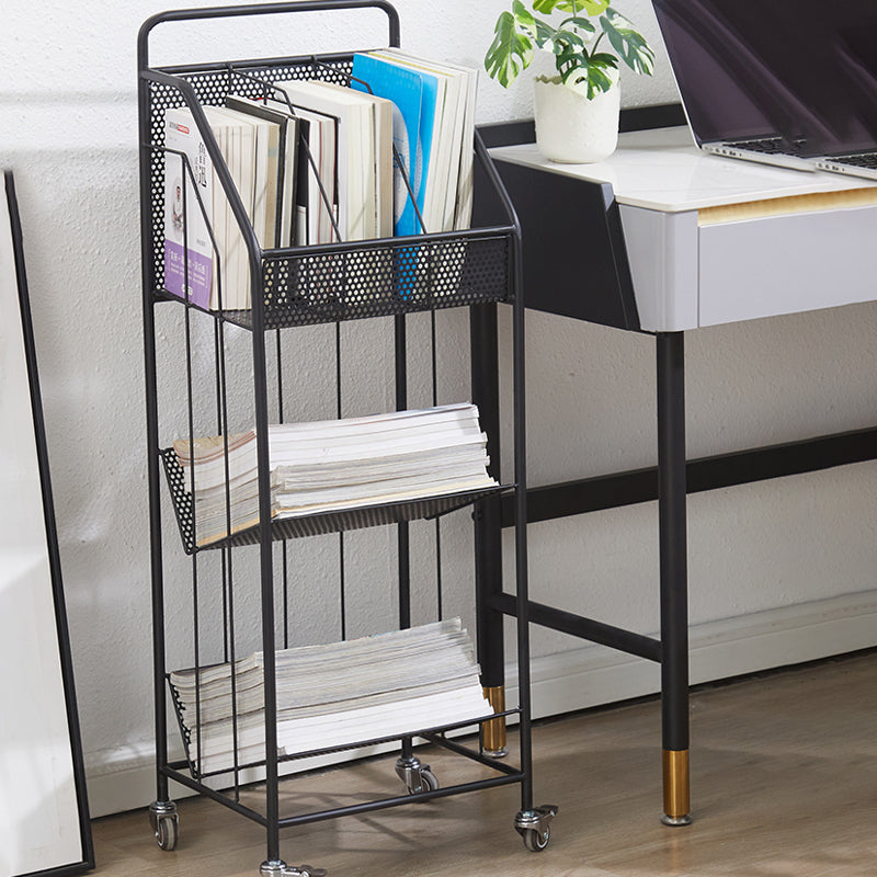 13.8"L Glam Style Bookcase Open Back Shelf Bookcase for Office and Study Room Clearhalo 'Bookcases' 'furn' 'furn_bookcases' 'Furniture' 'furniture_bookcases' 'Office Furniture' 5029379