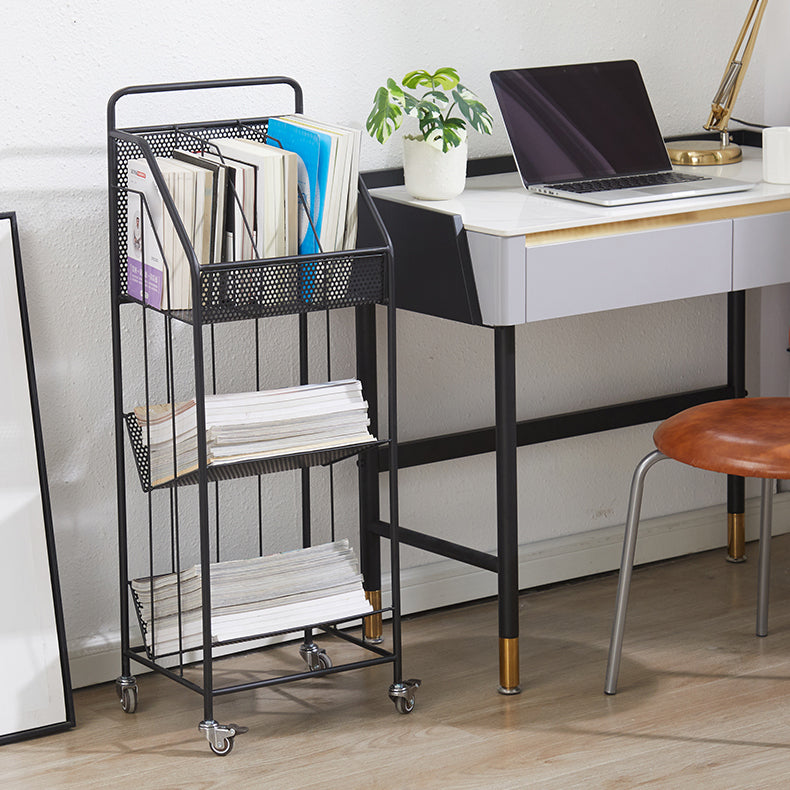 13.8"L Glam Style Bookcase Open Back Shelf Bookcase for Office and Study Room Clearhalo 'Bookcases' 'furn' 'furn_bookcases' 'Furniture' 'furniture_bookcases' 'Office Furniture' 5029394