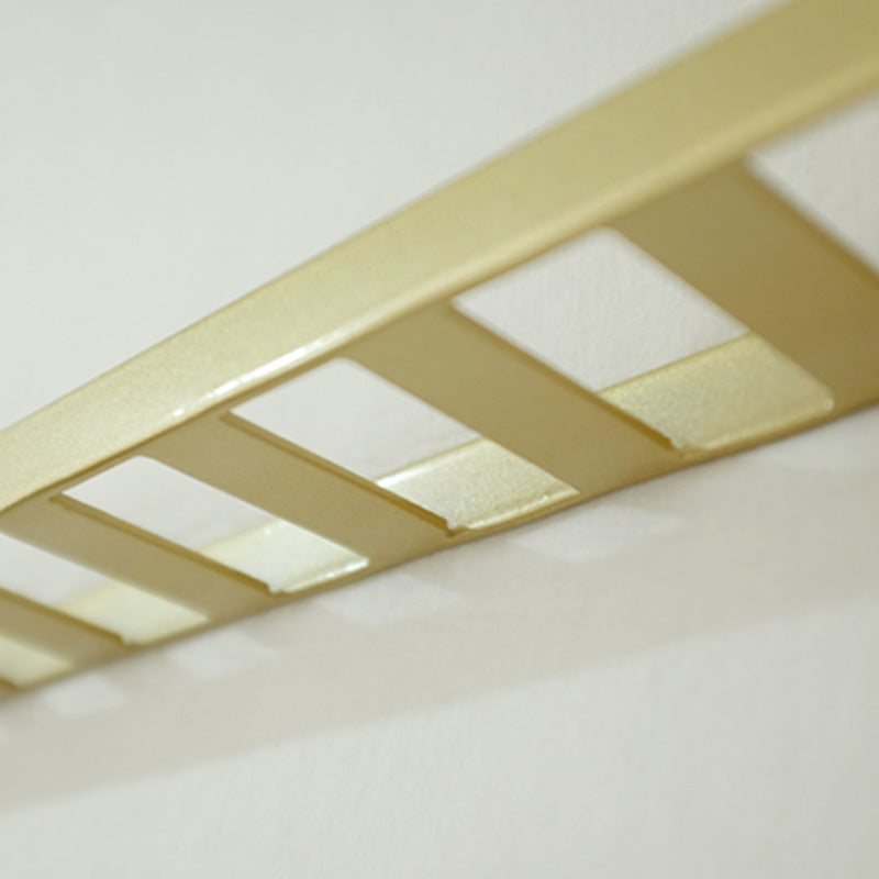 Metal Floating Bookcase Gold Color Wall Mounted Shelf for Home Office Clearhalo 'Bookcases' 'furn' 'furn_bookcases' 'Furniture' 'furniture_bookcases' 'Office Furniture' 5029430