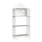 Scandinavian Style Bookshelf Open Back Bookcase for Office and Study Room 24"L x 11"W x 54.7"H White Clearhalo 'Bookcases' 'furn' 'furn_bookcases' 'Furniture' 'furniture_bookcases' 'Office Furniture' 5029448